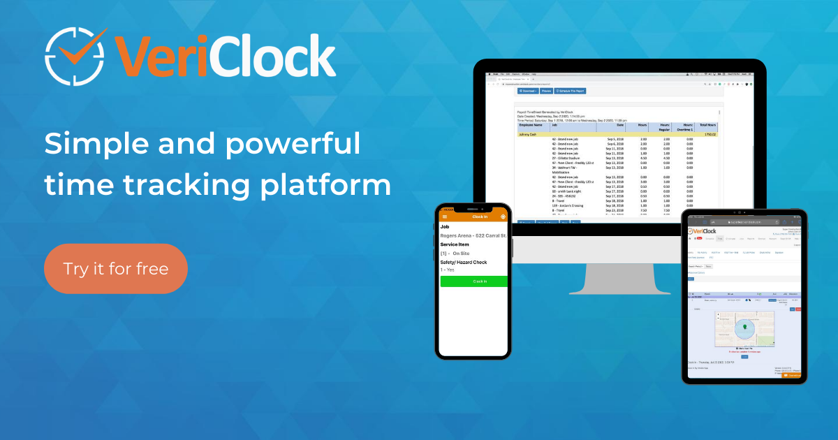 Employee Time Tracking. Anytime. Anywhere. VeriClock