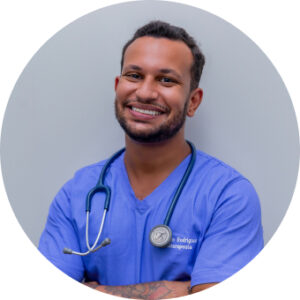 Healthcare professional using VeriClock for accurate time tracking across shifts and facilities.